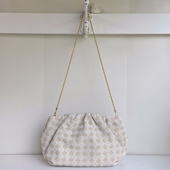 Loeffler Randall Pleated Beaded Clutch - Picture 2 of 16